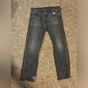 Levi's Men's Dark Gray Straight Jeans